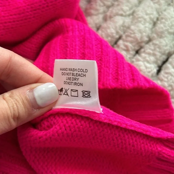 NWT Panache Apparel Hot Pink “SKI” Sweater - Picture 15 of 16